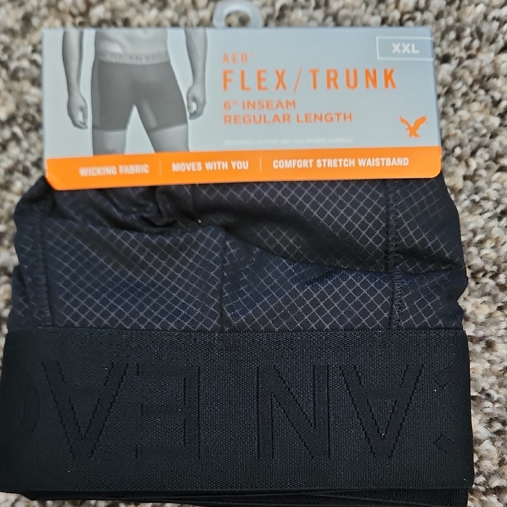 American Eagle Outfitters Flex Trunk Boxer Briefs - Black